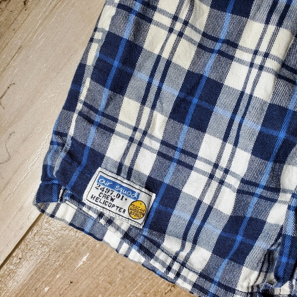 Koala Kids Blue White 100% Cotton Plaid Button Down Shirt Baby Toddler Boy 18m - Picture 7 of 10